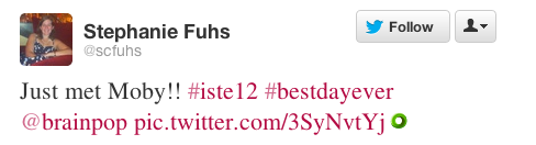 Stephanie Fuchs tweet ISTE 2012