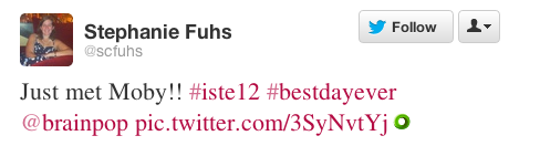 Stephanie Fuchs tweet ISTE 2012 Stephanie Fuchs tweet ISTE 2012