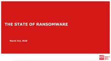 The State of Ransomware in K–12, CDW Webinar