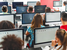 Kids in computer lab
