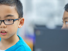 Students using personal computers