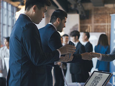 Event participants registering for the event