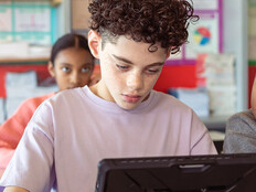 Students using Wi-Fi connected devices